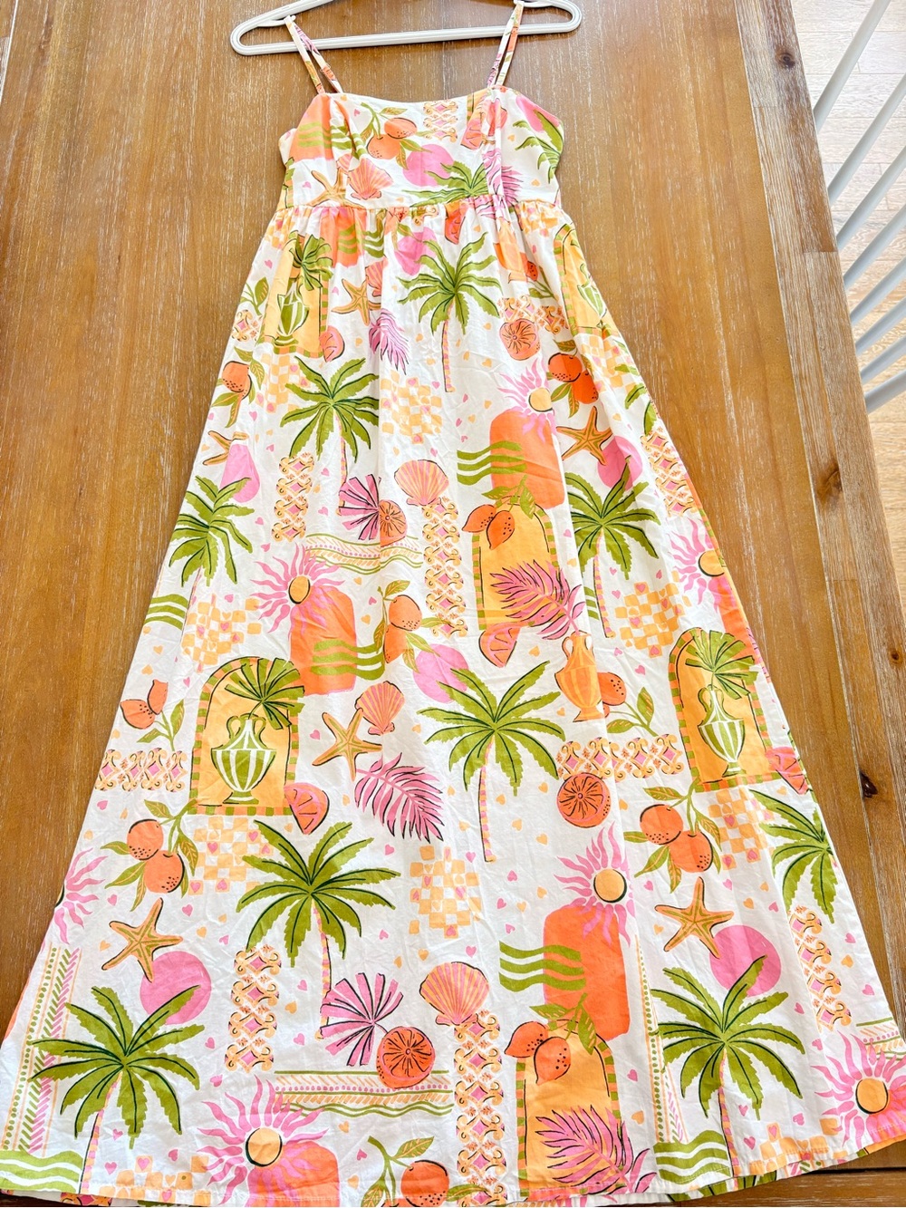 Japna Tropical Print Maxi Dress